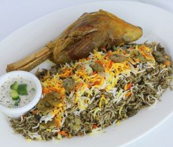 رمز رازه یک باقالی پلو کره ای با گوشت ترد